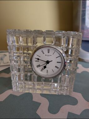 Waterford Crystal Quartz Desk Clock